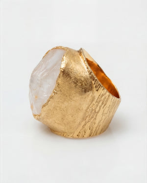 Lassanai Clear Quartz Boss Ring