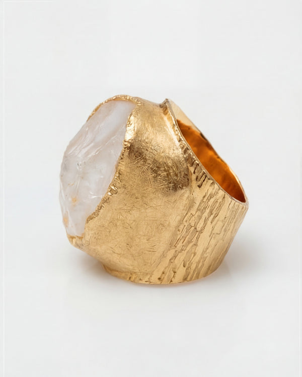 Lassanai Clear Quartz Boss Ring