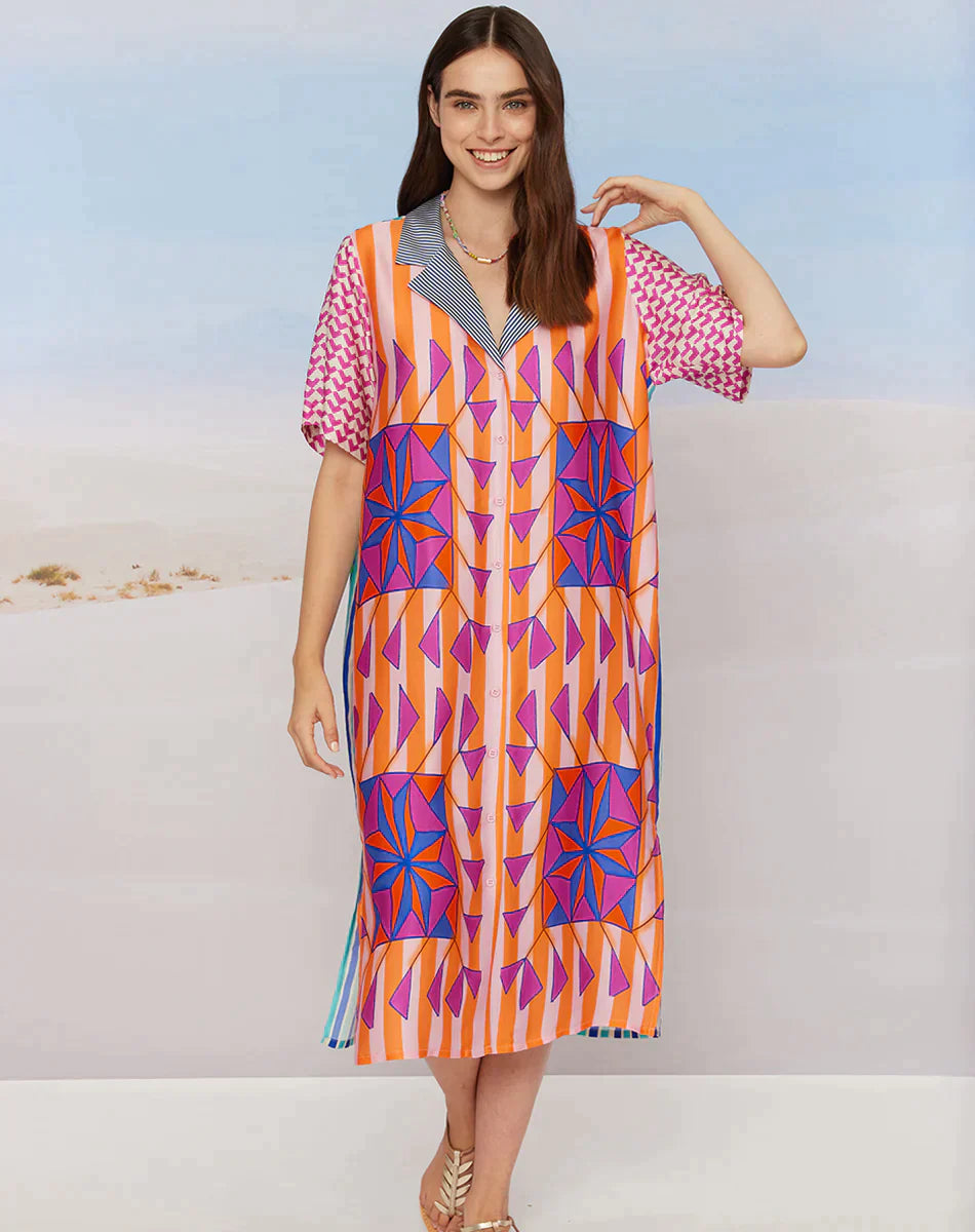 Me 369 Charlotte Rangoli Dress - Premium Dresses from Marina St Barth - Just $325! Shop now at Marina St Barth