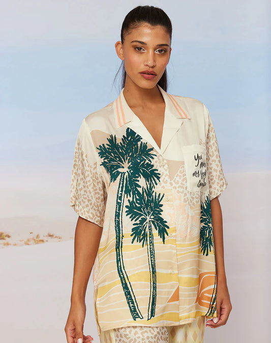 Lilian Knit Collar Vacation - Premium Shirts & Tops from Marina St Barth - Just $248! Shop now at Marina St Barth
