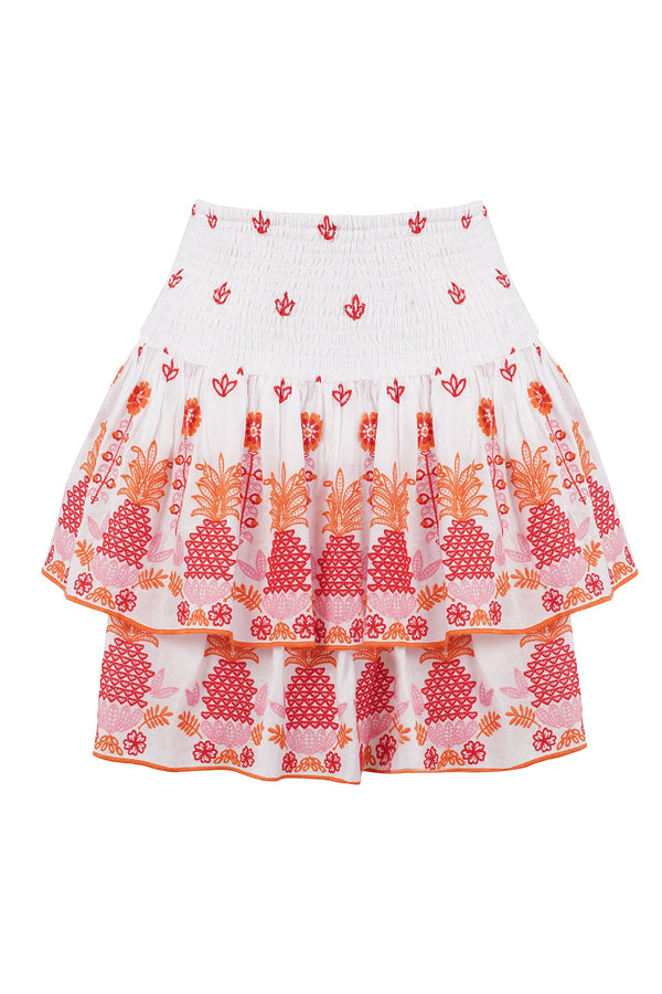 Pauline Skirt Peach Pineapple