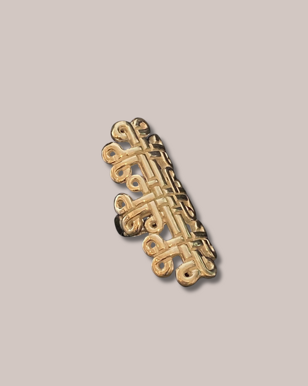 Tay Coptic Motif Panel Ring - Silver by Tay from Marina St Barth