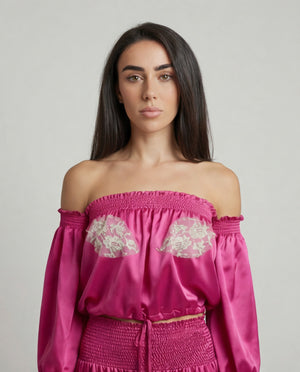 Vanita Rosa Crop Top Patty