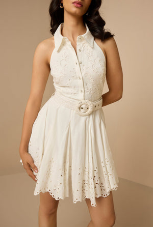 Hemant & Nandita Adya Short Dress With Buckle Belt