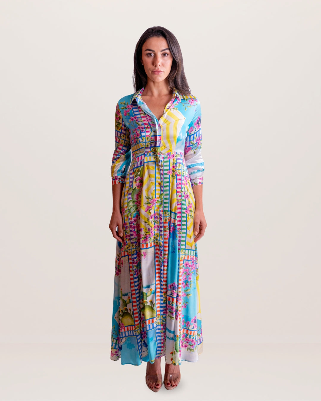 Shirt Dress Silk New - Premium Long Dresses from Marina St Barth - Just $699! Shop now at Marina St Barth