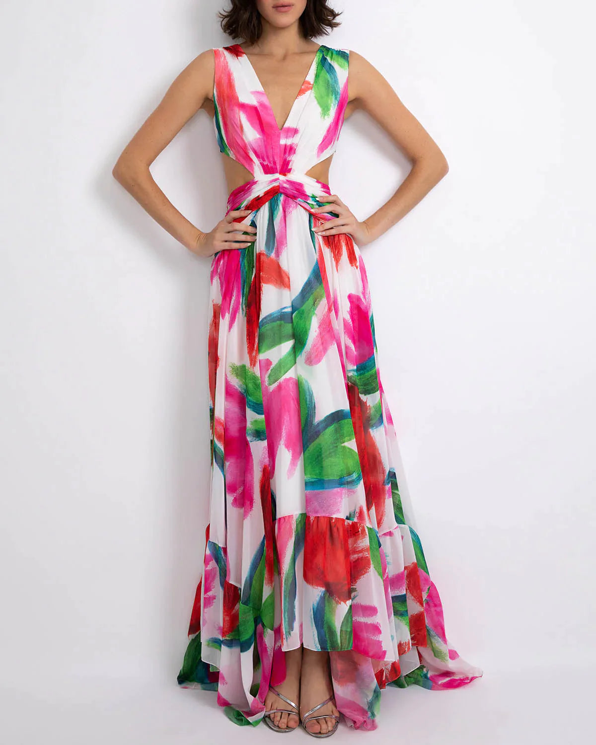 Allegro Cut-Out Maxi Dress MULTI / 6 Allegro Cut-Out Maxi Dress MULTI / 6