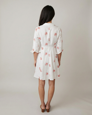 Shirt Dress Mini Linen Finta