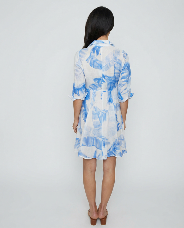 Shirt Dress Mini Linen Finta