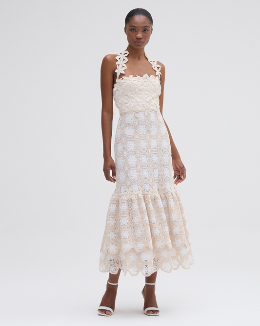 PatBo Natural Crochet Midi Dress - Premium Dress from PatBo - Just $975! Shop now at Marina St Barth