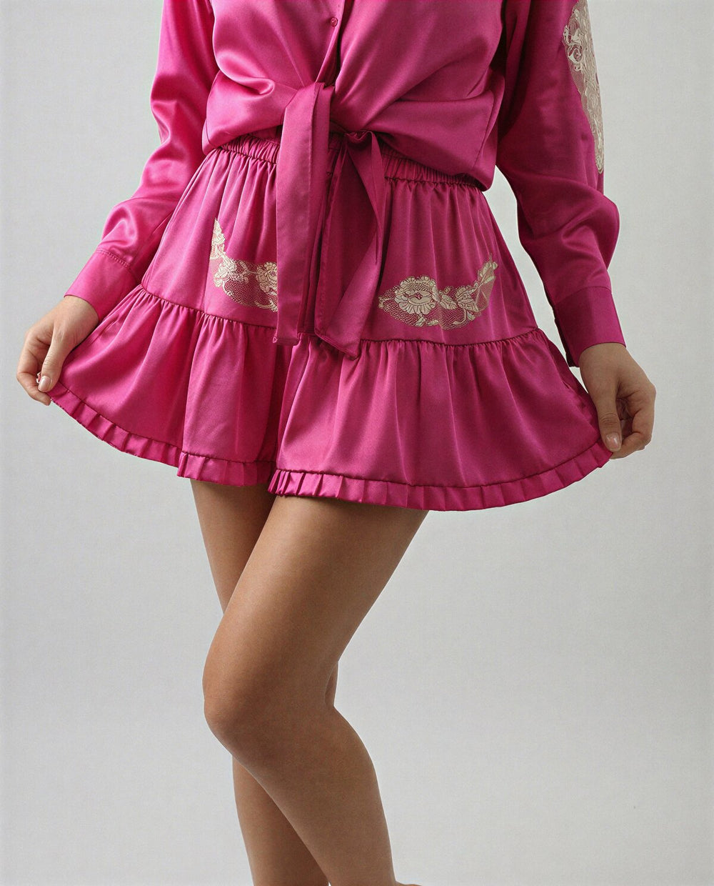 Vanita Rosa Short Skirt Petal