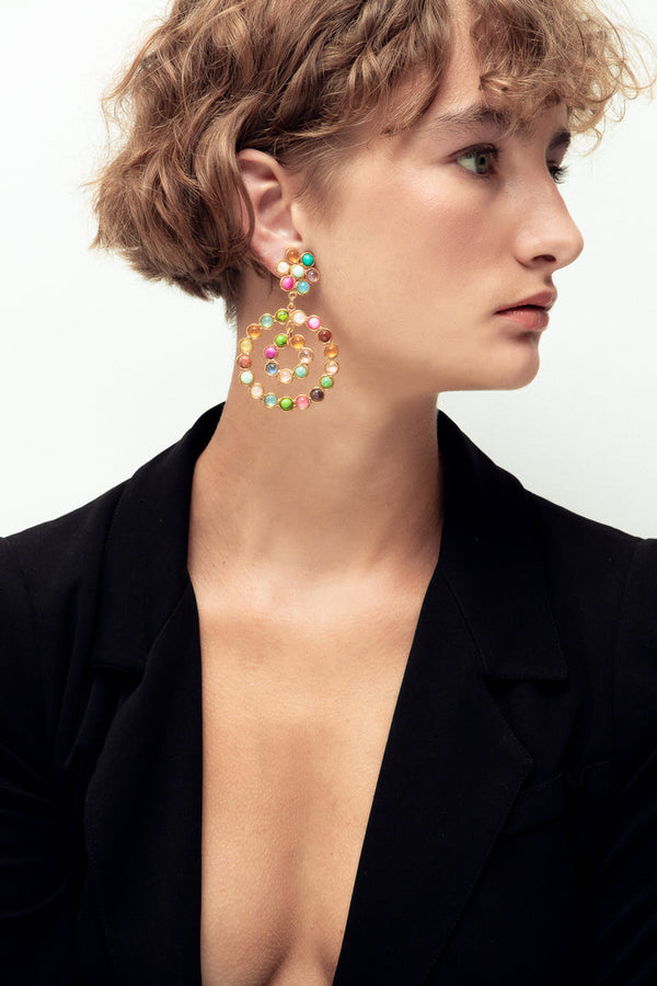 Sylvia Earring Flower E9R