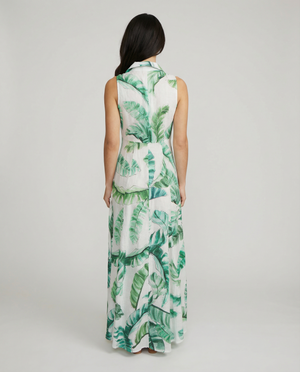 Linen Shirt Dress No Sleeve