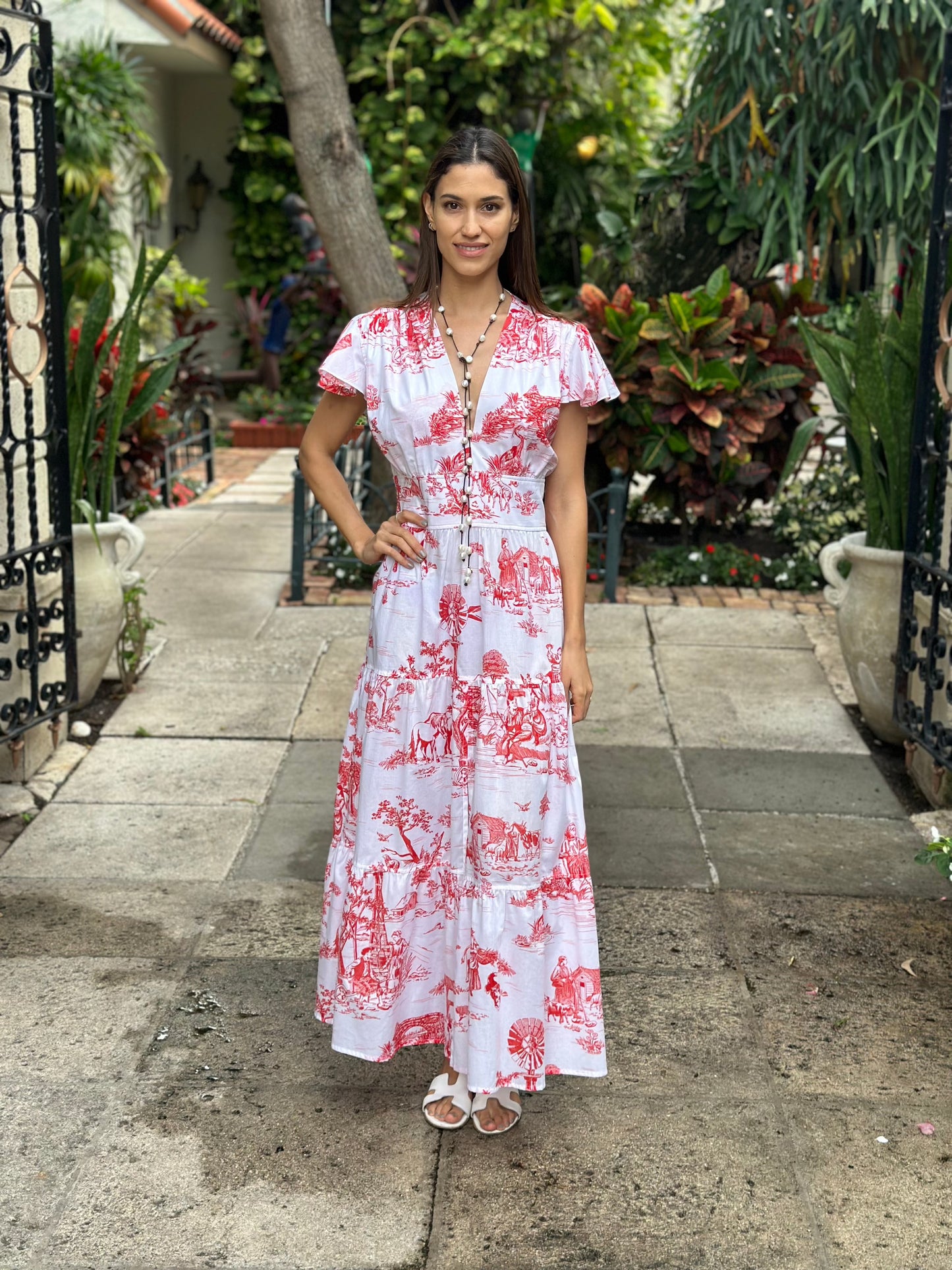 Blanca Sleeve Dress Toile - Premium Long Dresses from Marina St Barth - Just $890! Shop now at Marina St Barth