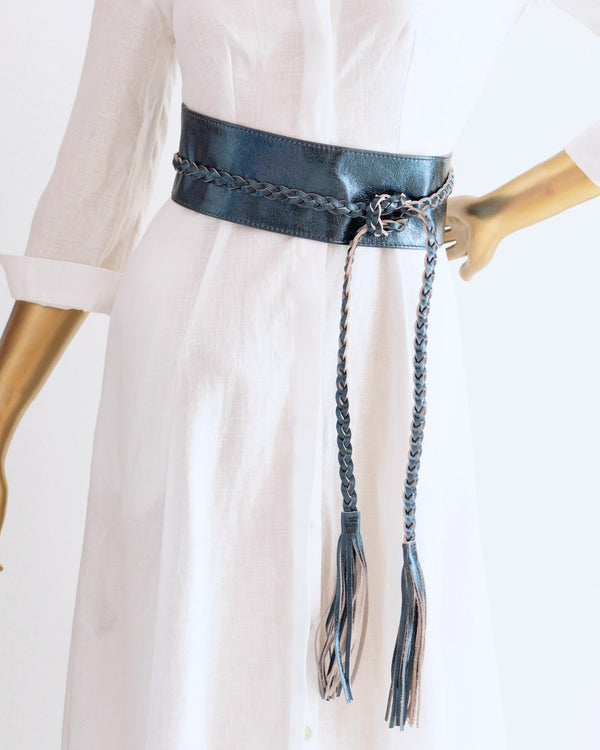 leather belt for dress NOCONA Women's Tooled ( Natural ) El Potrerito A womens dress belt made with black genuine leather paired with a nickel Leather Rope Belt | Marina