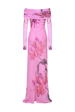 PatBo Honey Flower Tulle Maxi Dress