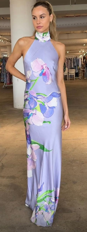 Paris Lavande Silk Dress