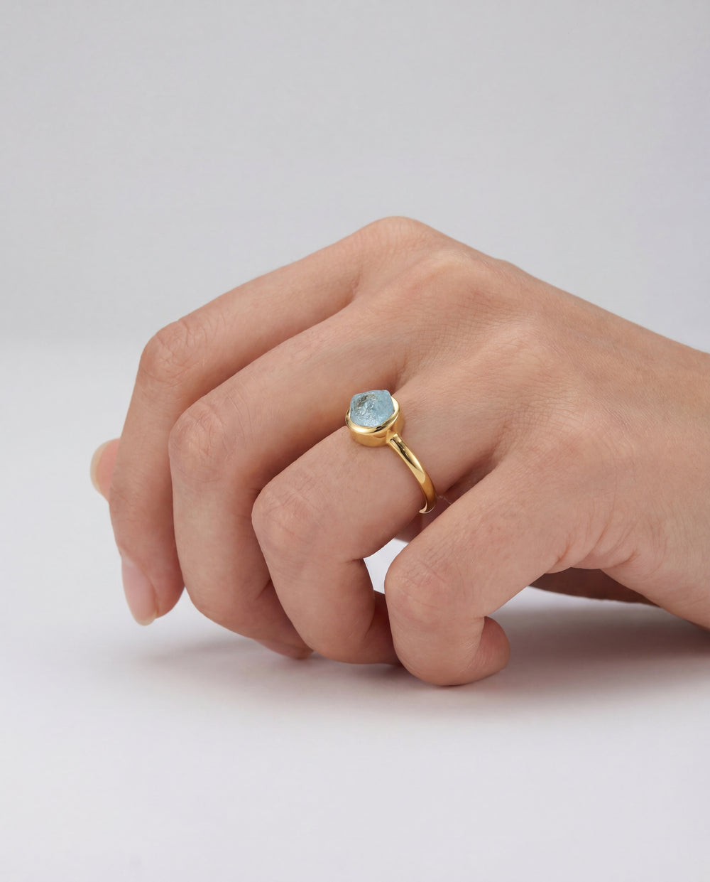 Aquamarine Stackable Ring