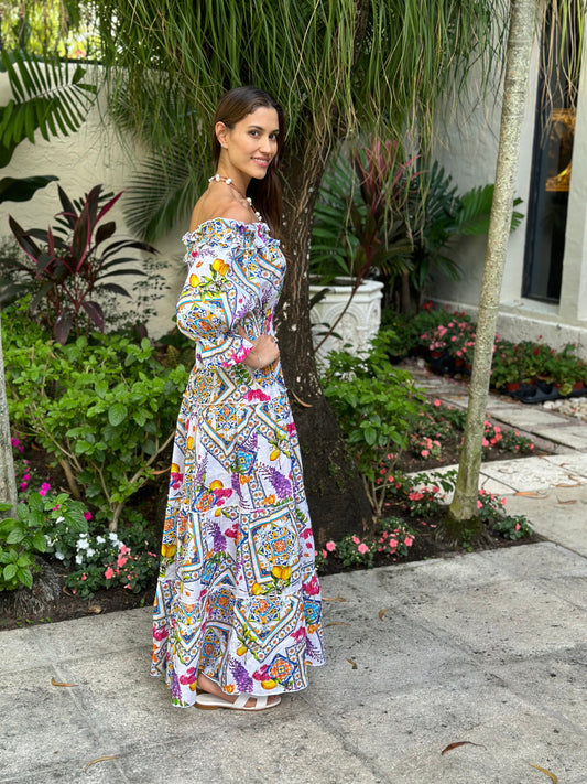 Positano Zoe Long Dress - Premium Long dress from Marina St Barth - Just $550! Shop now at Marina St Barth