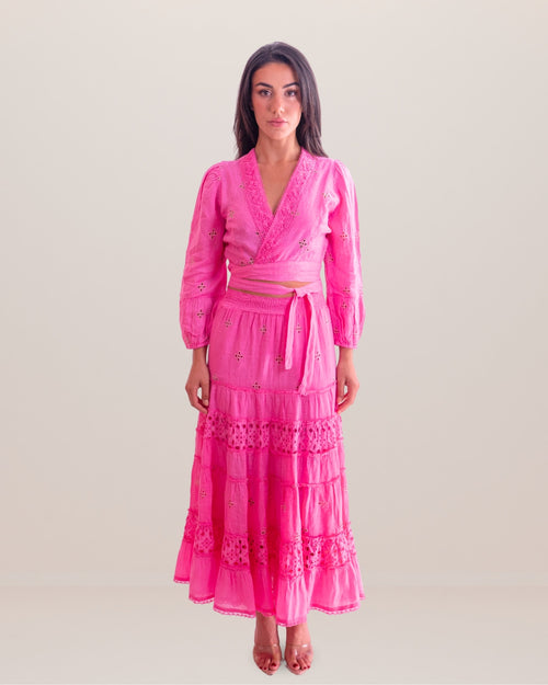 Lorenza Linen Top by Queen Moda from Marina St Barth