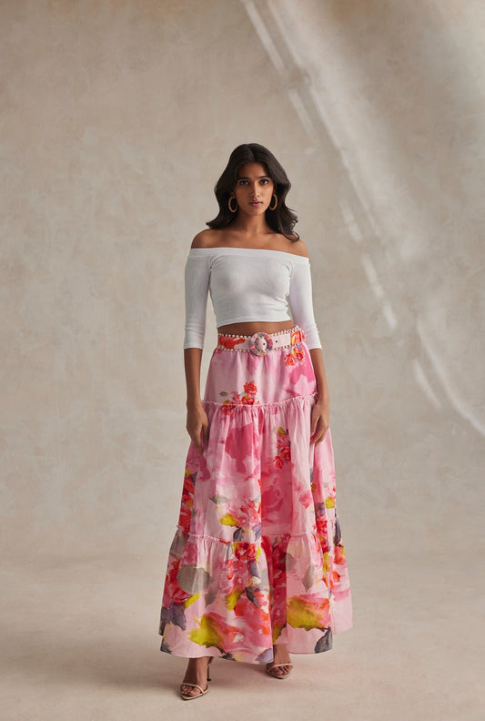 Hemant & Nandita Rosa Long Skirt - Premium Long Skirts from Marina St Barth - Just $425! Shop now at Marina St Barth
