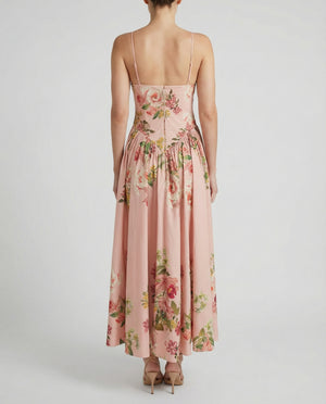 Ayla Corseted Midi Dress