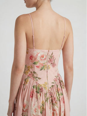 Ayla Corseted Midi Dress