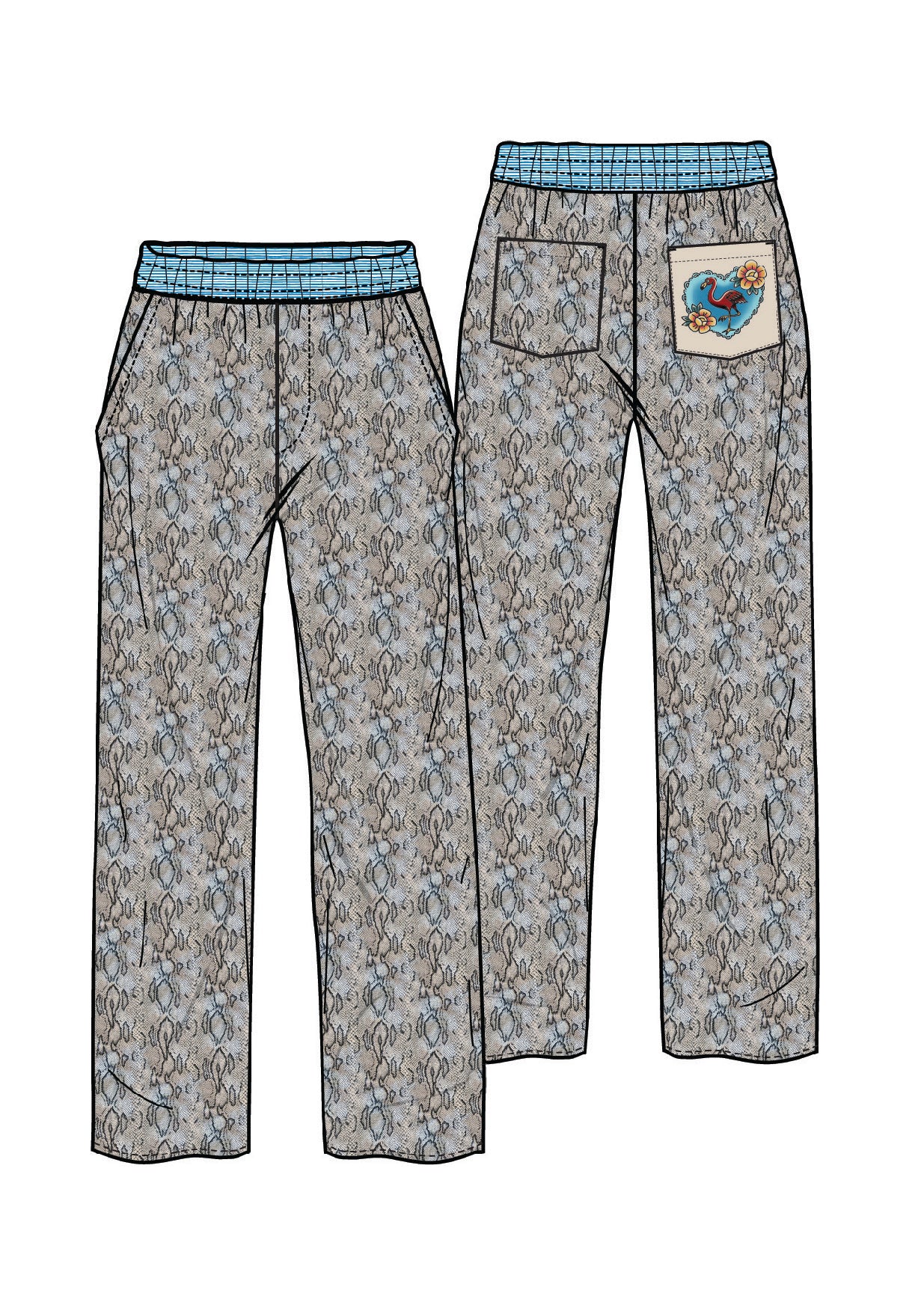 Bailey Snake Pant - Premium Pants from Marina St Barth - Just $275! Shop now at Marina St Barth