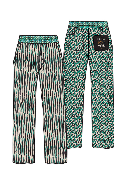 ME 369 Bailey Pant Tropical Safari - Premium  from Marina St Barth - Just $275! Shop now at Marina St Barth