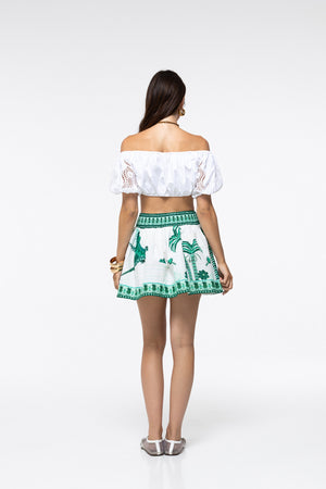 Pia Skirt Green Parrot
