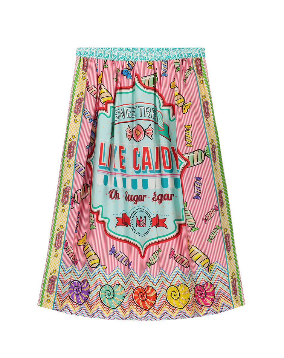 Me 369 Vanessa Midi Skirt Candy - Premium Skirt midi from Marina St Barth - Just $225! Shop now at Marina St Barth