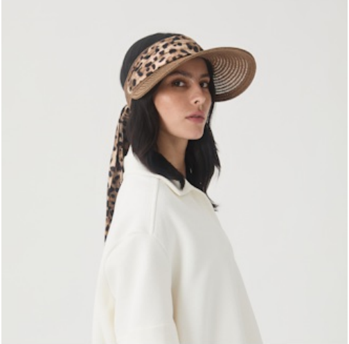 Eugenia Kim Ricky Visor Leopard