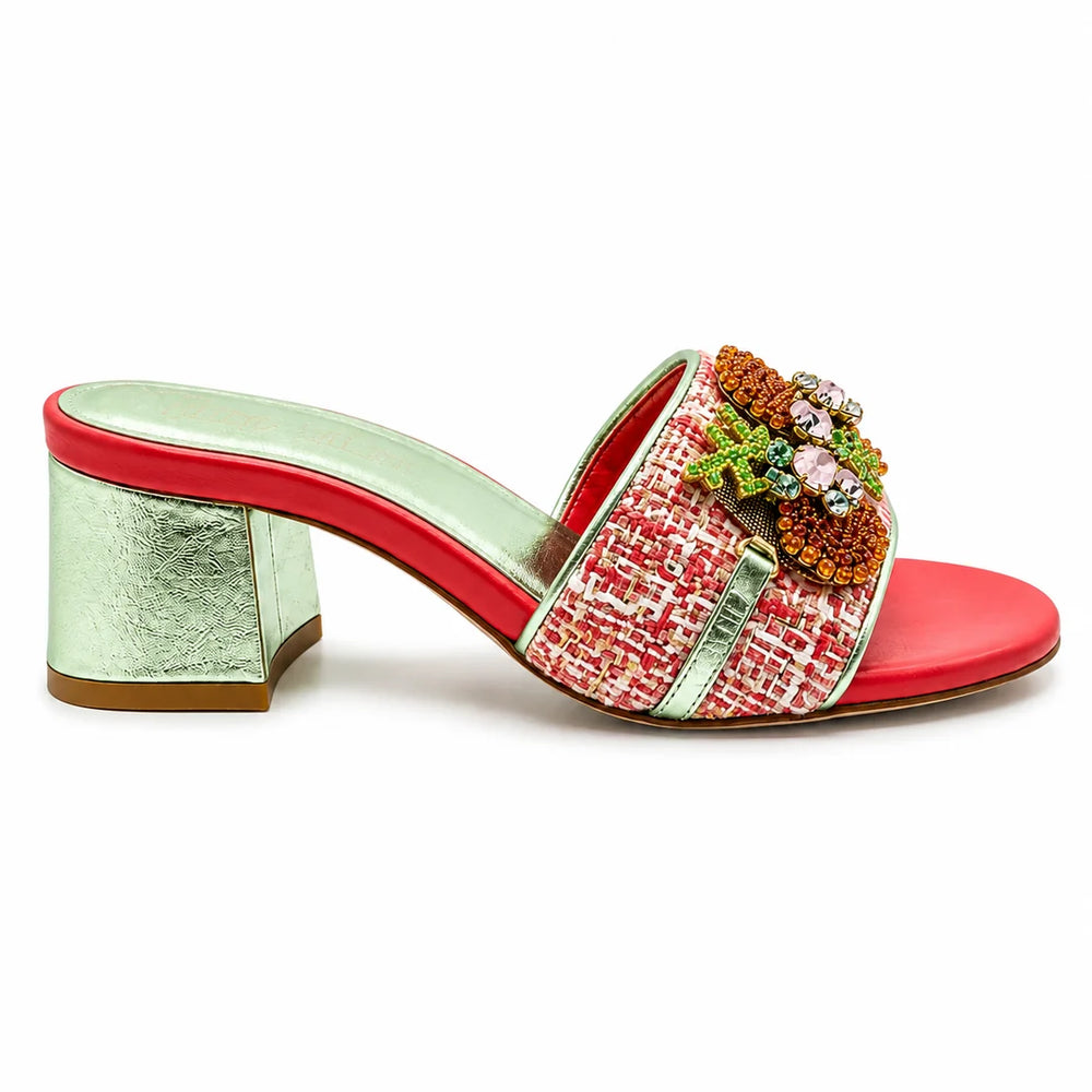 Yelena Coral Sandals by Yelena New York from Marina St Barth