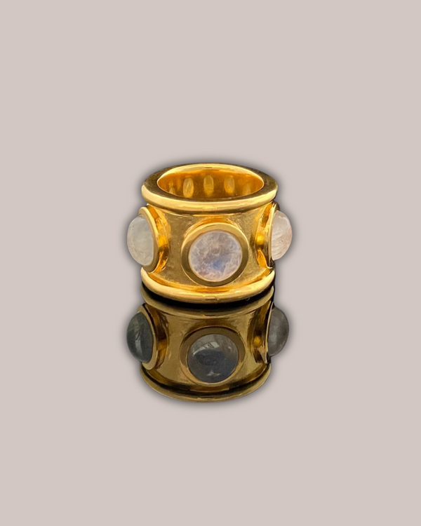 Tay Aquamarine Set Guinevere Ring by Tay from Marina St Barth