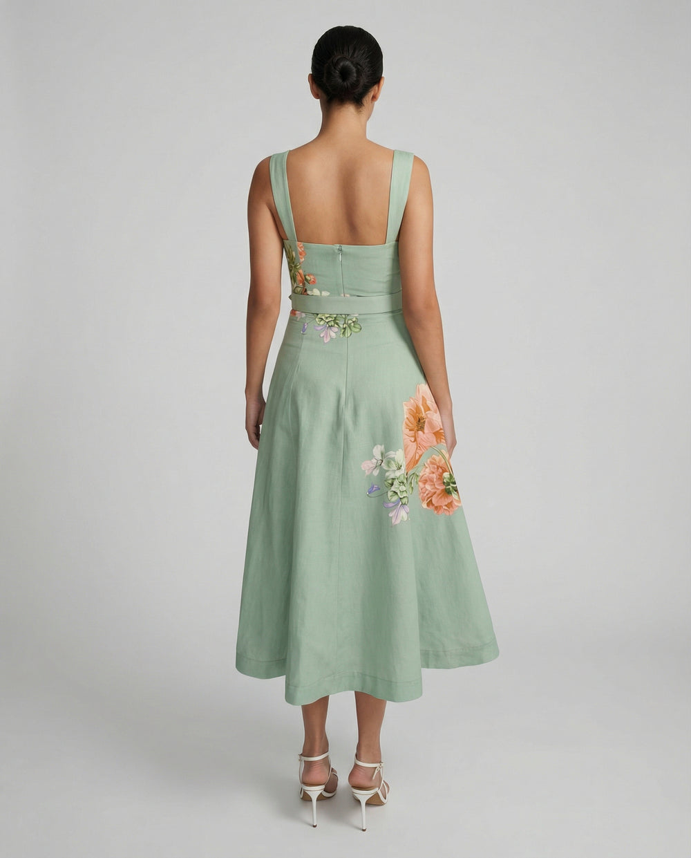 Cove Buckle Belt Midi Dress