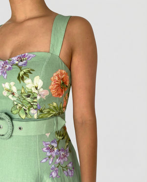 Cove Buckle Belt Midi Dress