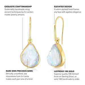 Lassanai Moonstone Teardrop Earrings by Lassanai from Marina St Barth