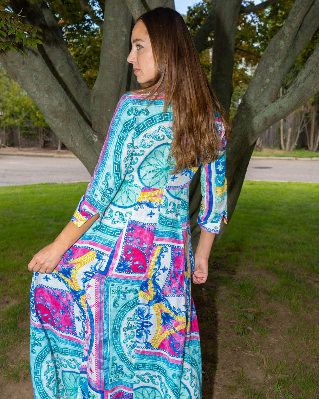 Spolverino New Linen Printed - Premium Dresses from Marina St. Barth - Just $450! Shop now at Marina St Barth