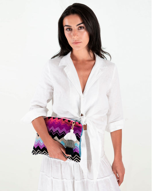 Repurposed Towel Clutch - Premium Clutch from Marina St. Barth - Just $190! Shop now at Marina St Barth