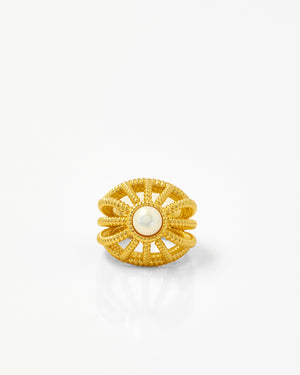 Tay Pearl Set Ropetwist Princess Ring by Tay from Marina St Barth
