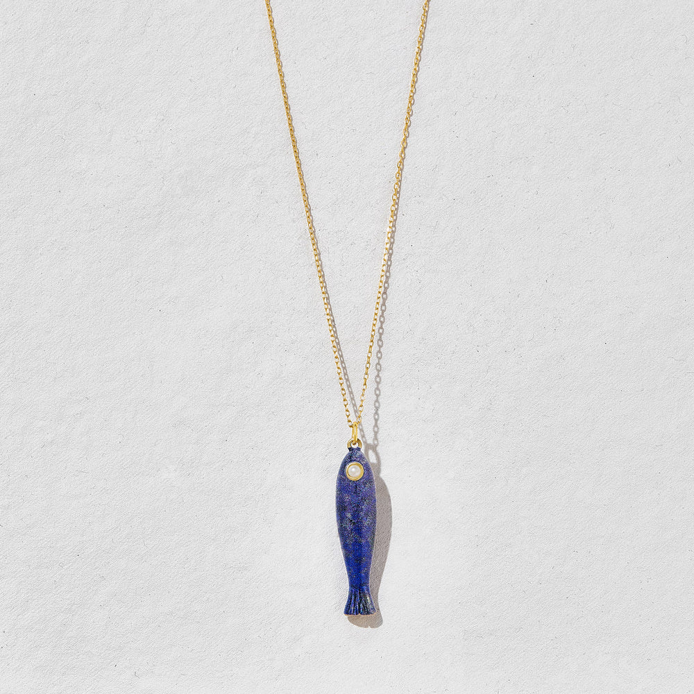 Dory Blue Fish Necklace