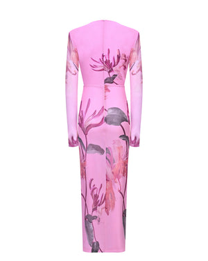 PatBo Honey Flower Tulle Midi Dress