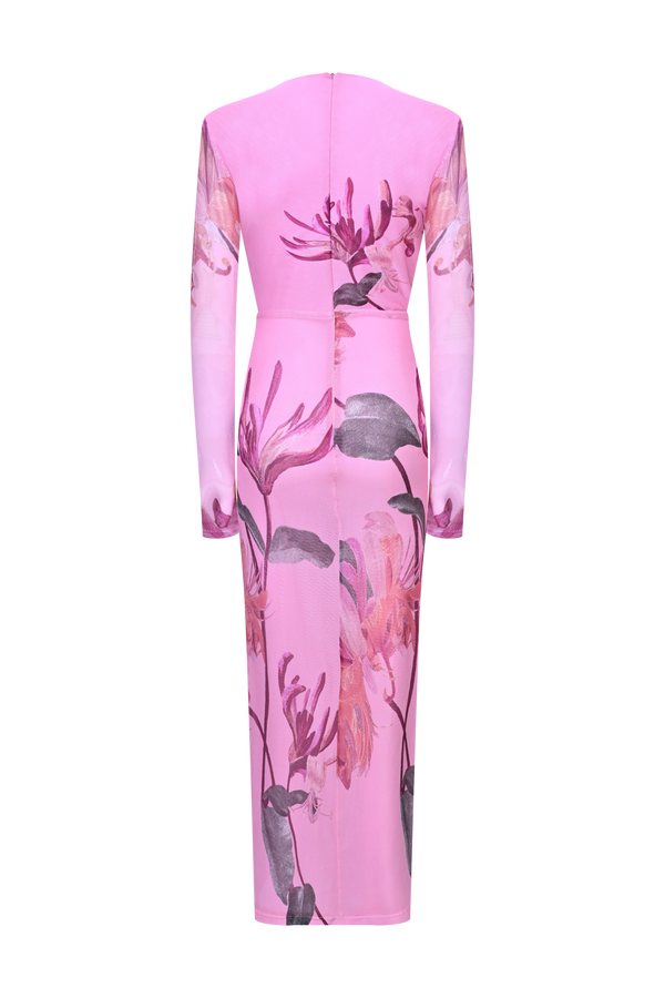 PatBo Honey Flower Tulle Midi Dress