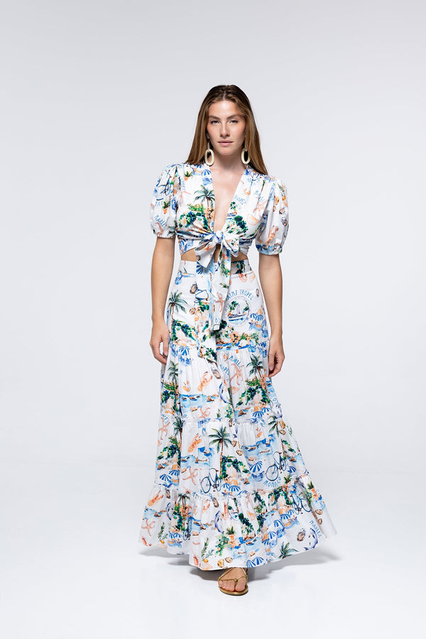 Alisa Skirt French Riviera by Marlea from Marina St Barth