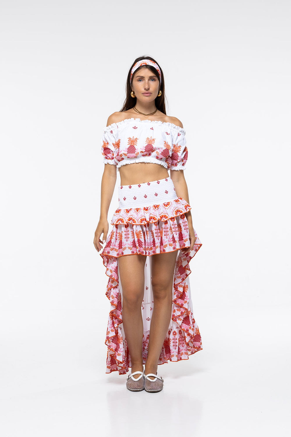 Jenna Top Peach Pineapple