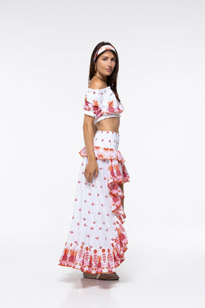 Jenna Top Peach Pineapple