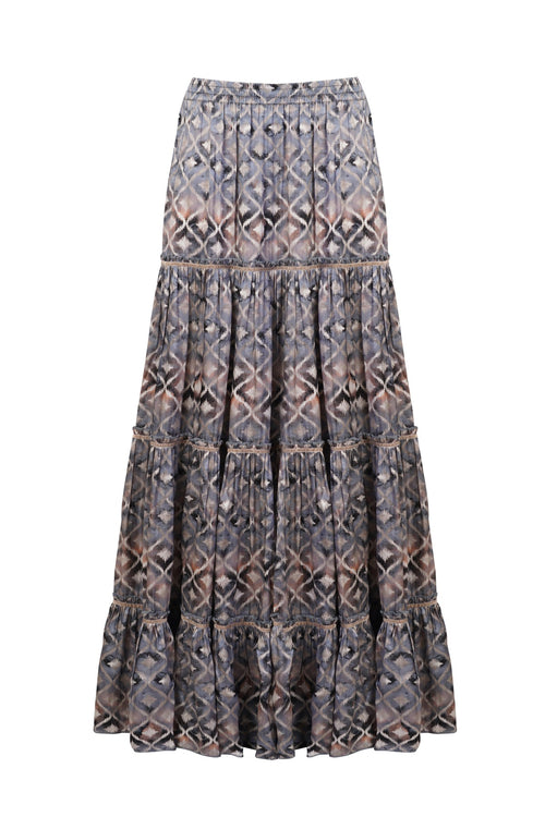 Marlea Marine Maxi Skirt Silk by Marlea from Marina St Barth