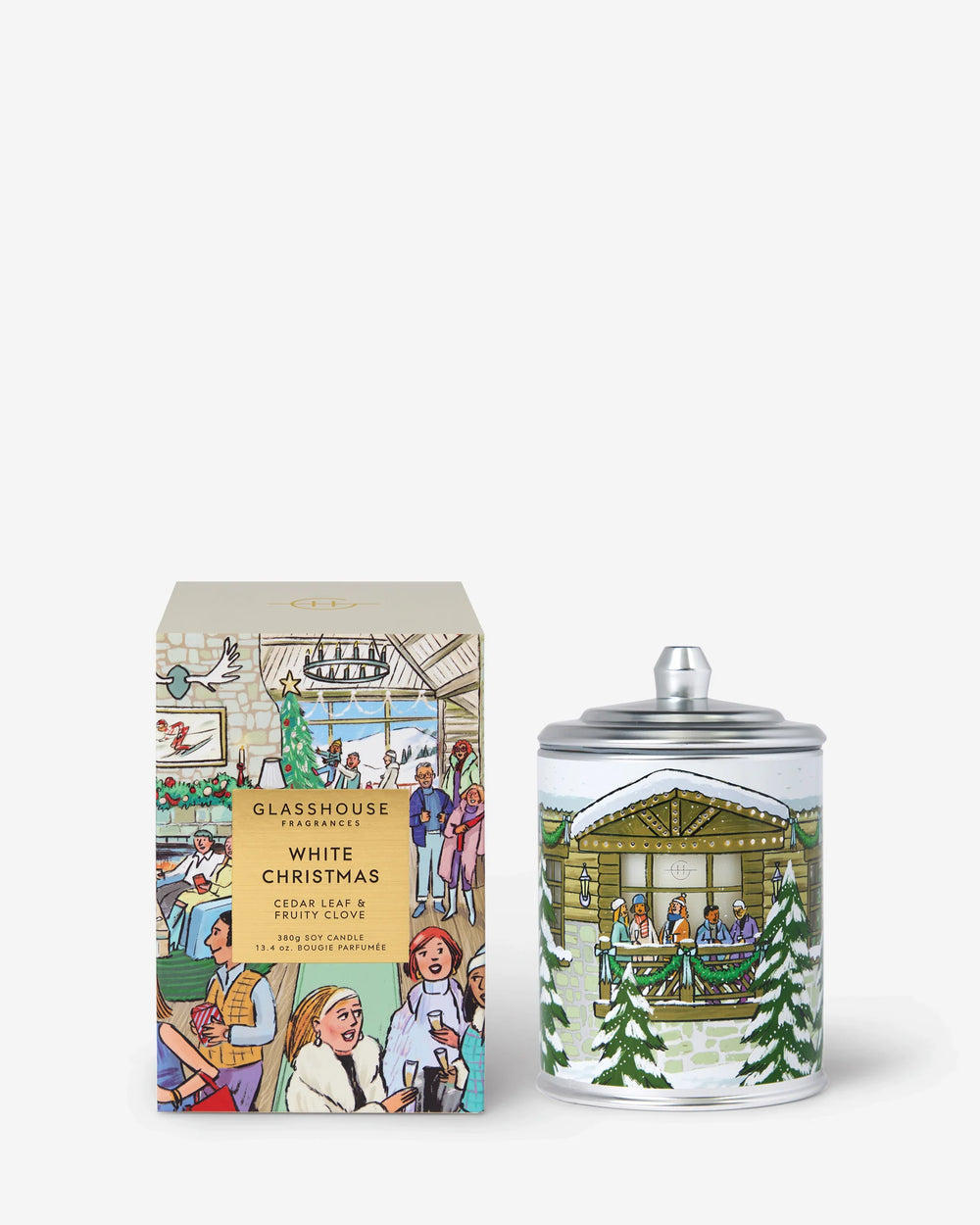 Glasshouse - 13.4 oz. Candle - White Christmas