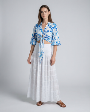 Bolero Nodo Centrale Linen Top