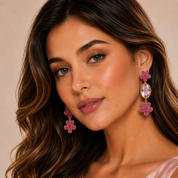Fleur de Rosé Earrings