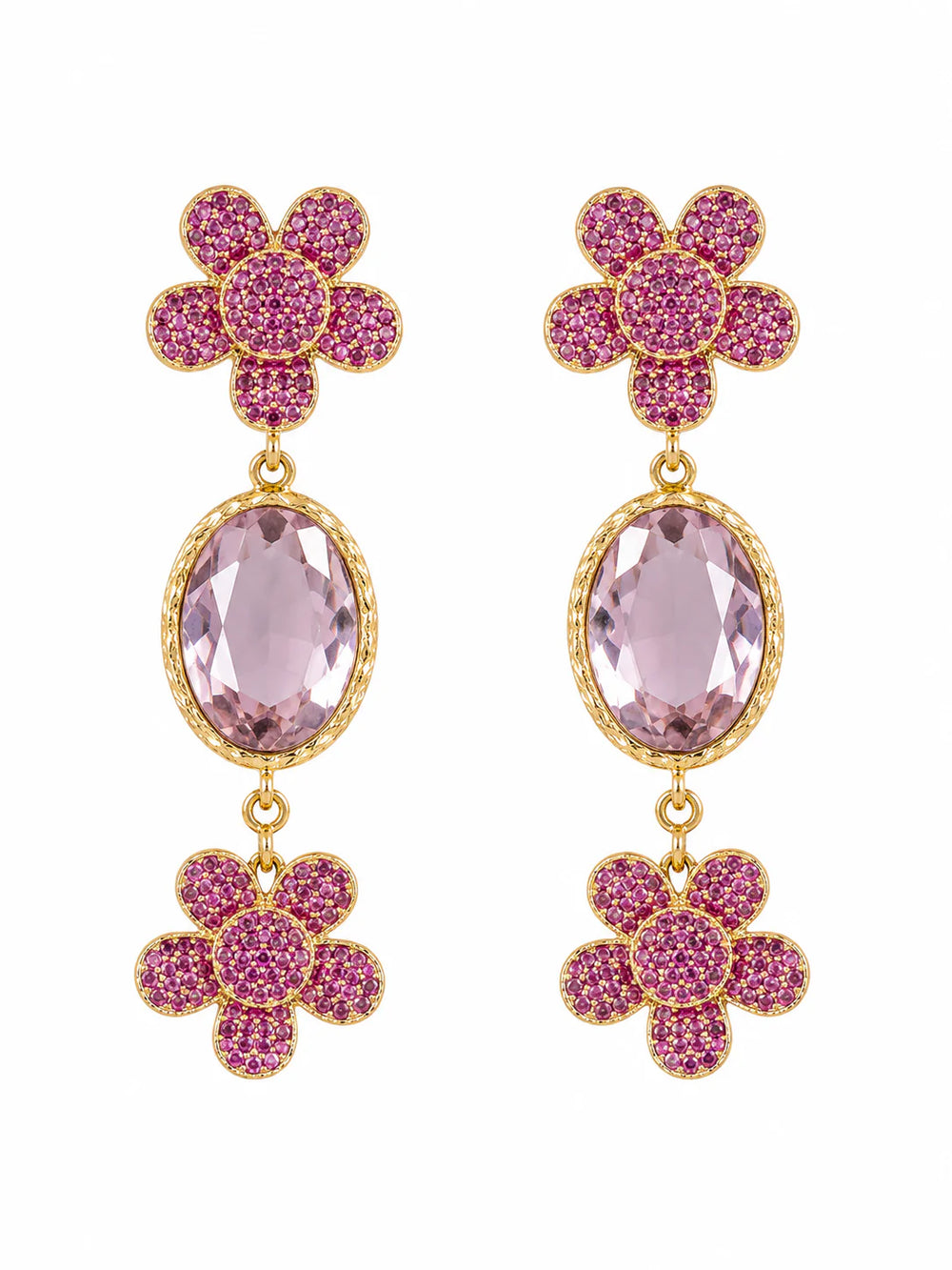 Fleur de Rosé Earrings